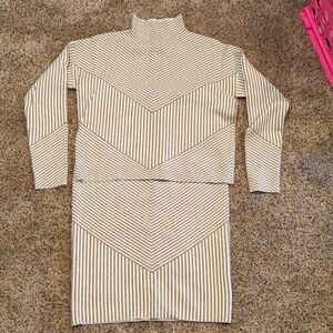 Rachel Zoe medium striped sweater outfit